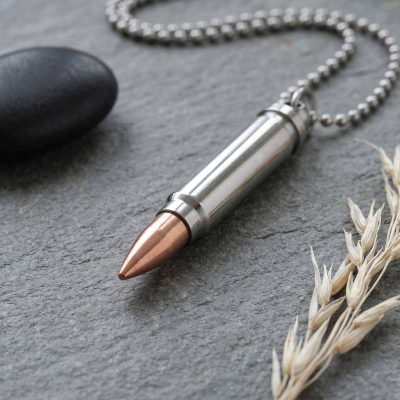 Brass silver bullet with copper tip for men women