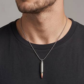 Brass silver bullet with copper tip for men women 4