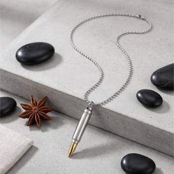 Brass silver bullet with golden tip for men women 1