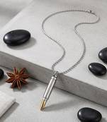 Brass silver bullet with golden tip for men women