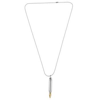 Brass silver bullet with golden tip for men women 2