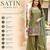 Olive satin embroidered straight kurti set for women with sharara and dupatta