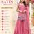 Light pink satin embroidered straight kurti set for women with sharara and dupatta