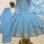sky blue color embroidery and sequences work georgette salwar suit 