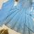 sky blue color embroidery and sequences work georgette salwar suit 