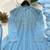 sky blue color embroidery and sequences work georgette salwar suit 