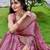 baby pink silk blend jacquard woven saree with zari border and unstitch blouse piece