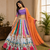 Multi Mirror Work Cotton Navratri Lahenga Choli Set
