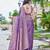 purple silk blend jacquard woven saree with zari border and unstitch blouse piece