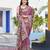 baby pink silk blend jacquard woven saree with zari border and unstitch blouse piece