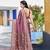 baby pink silk blend jacquard woven saree with zari border and unstitch blouse piece