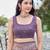 purple silk blend jacquard woven saree with zari border and unstitch blouse piece