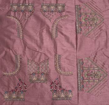 multicolor color Multi Thread work Sequins and Diamond Work Various lace Work silk blend Lehenga Choli set 5