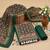 women's green unstitched reyon cotton dress material with printed dupatta