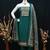 women's green unstitched reyon cotton dress material with printed dupatta