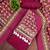 women's magenta unstitched reyon cotton dress material with printed dupatta