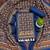 women's blue unstitched reyon cotton dress material with printed dupatta