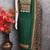 women's green unstitched reyon cotton dress material with printed dupatta