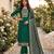 women's green unstitched reyon cotton dress material with printed dupatta