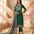 women's green unstitched reyon cotton dress material with printed dupatta