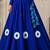 royal blue cotton embroidered patch work ghagra choli
