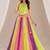 multicolor cotton embroidered mirror work ghagra choli