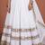 white cotton embroidered mirror work ghagra choli