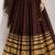 dark chocolate cotton embroidered mirror work ghagra choli