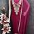 women's mustard unstitched butti cotton dress material with fancy border dupatta