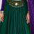 green cotton embroidered mirror work ghagra choli