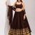 dark chocolate cotton embroidered mirror work ghagra choli