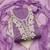 women's lavender unstitched butti cotton dress material with fancy border dupatta