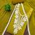women's light green unstitched butti cotton dress material with fancy dupatta