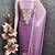 women's lavender unstitched butti cotton dress material with fancy border dupatta