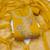 women's mustard unstitched roman silk dress material with emblished dupatta
