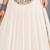off white cotton embroidered mirror work ghagra choli