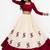 off white cotton embroidered zari work ghagra choli