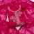 women's magenta unstitched roman silk dress material with emblished dupatta