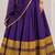 purple silk blend embroidered zari work ghagra choli
