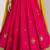 hot pink cotton embroidered mirror work ghagra choli