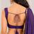 purple silk blend embroidered zari work ghagra choli