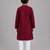 Maroon cotton stitched  patch work boys kurta pyjama