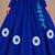 Royal blue cotton embroidered  patch work kids lehenga choli