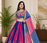 Multi Double Layer Chaniya & Mirror Work Cotton Navratri Lahenga Choli Set