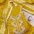 women's mustard unstitched roman silk dress material with embroidered dupatta