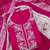 women's magenta unstitched roman silk dress material with embroidered dupatta