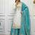 White Color  Embroidery And Sequence Work Silk Blend Salwar Suit