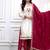 Rani Pink Color  Embroidery And Sequence Work Silk Blend Salwar Suit