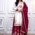 Rani Pink Color  Embroidery And Sequence Work Silk Blend Salwar Suit