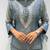 grey color embroidered and beads wrok silk blend salwar suit